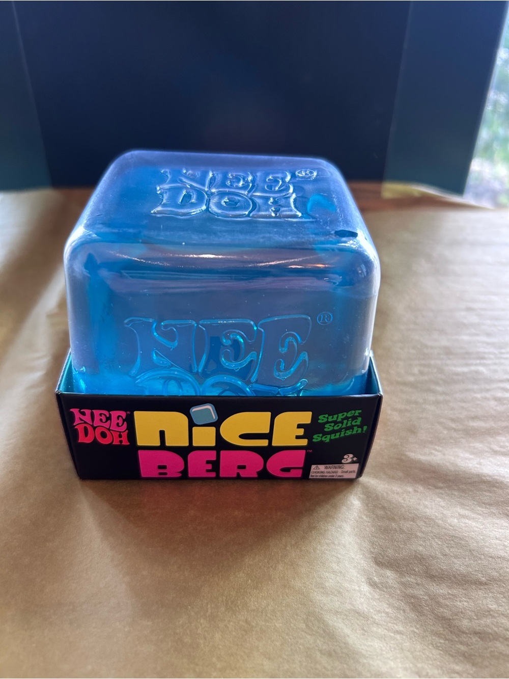 NeeDoh Nice Berg Super Solid Squish Toy - Blue